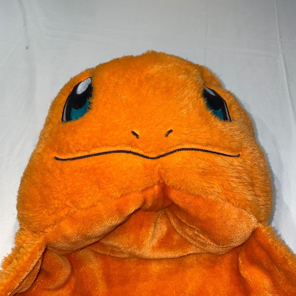 Pokemon Charmander Hooded Wearable Blanket Orange Plush Fleece Kids 29x46 - Picture 6 of 10